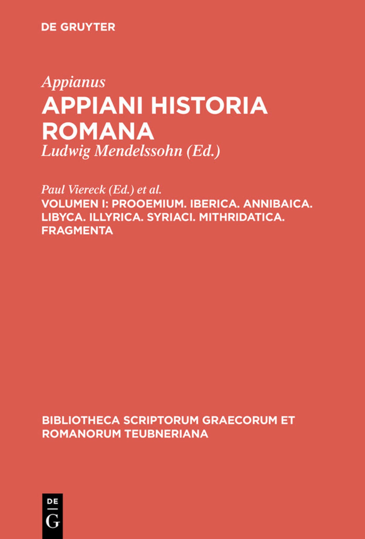 Cover image for Prooemium. Iberica. Annibaica. Libyca. Illyrica. Syriaci. Mithridatica. Fragmenta ISBN 9783110294101